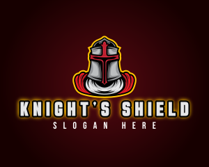 Knight - Crusader Knight Warrior logo design