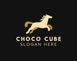 Horse Jump Equestrian Logo