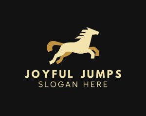 Horse Jump Equestrian logo design