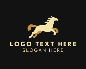 Horse Jump Equestrian Logo