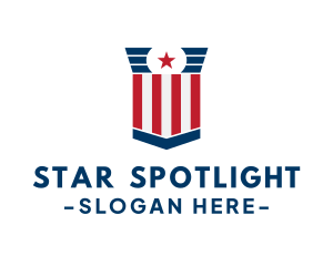 Stars And Stripes Voting logo design