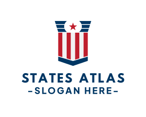 Stars And Stripes Voting logo design