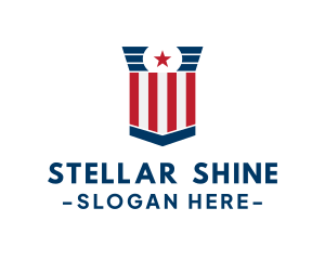 Stars And Stripes Voting logo design