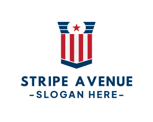 Stars And Stripes Voting logo design