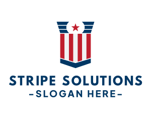 Stars And Stripes Voting logo design