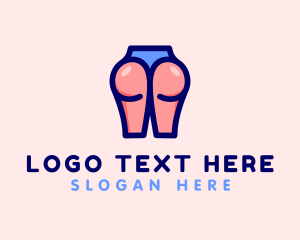Lingerie - Seductive Butt Panty logo design