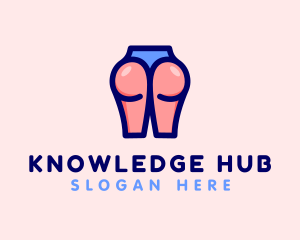 Porn - Seductive Butt Panty logo design