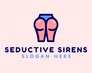 Seductive Butt Panty logo design