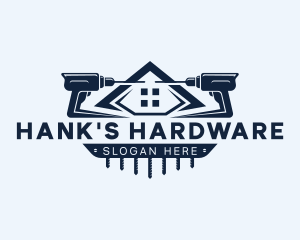 Hardware Drill Handyman logo design