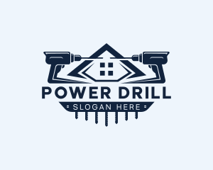 Hardware Drill Handyman logo design