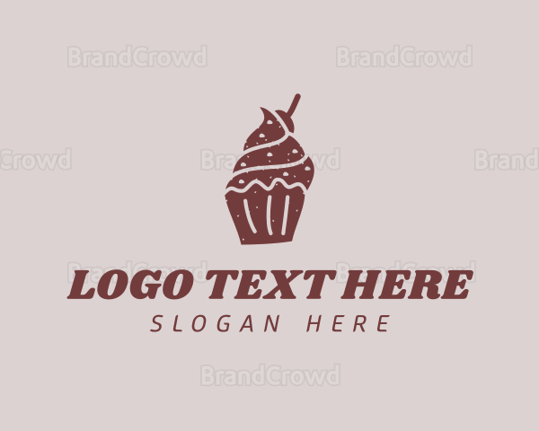 Sweet Cupcake Dessert Logo