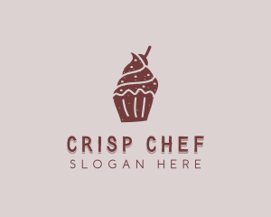 Sweet Cupcake Dessert  logo design