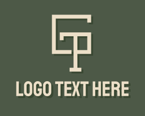 Geometric Monogram GTP Logo