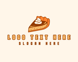 Handdrawn - Pumpkin Cake Dessert logo design