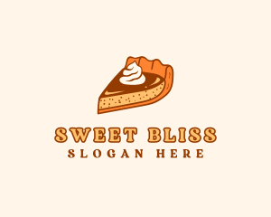 Pumpkin Cake Dessert logo design