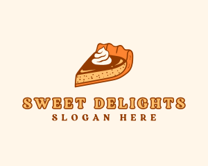 Pumpkin Cake Dessert logo design