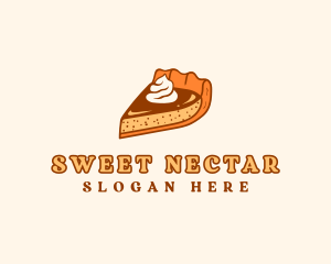 Pumpkin Cake Dessert logo design