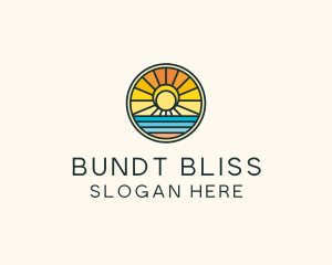 Sunset Beach Resort logo design