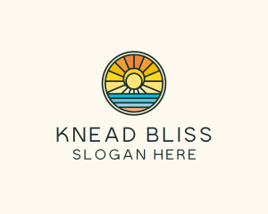 Sunset Beach Resort logo design