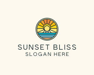 Sunset - Sunset Beach Resort logo design