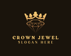 Golden Crystal Crown logo design