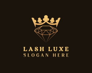 Golden Crystal Crown logo design