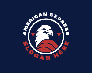 Patriotic USA Eagle logo design