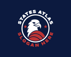 Patriotic USA Eagle logo design