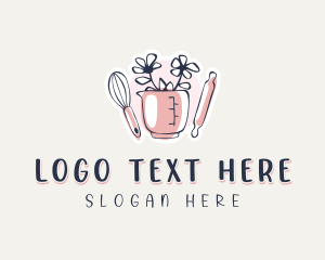 Floral Bakery Patisserie logo design