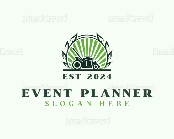 Mower Garden Landscaping Logo