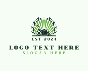 Mowing - Mower Garden Landscaping logo design