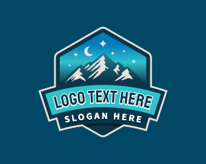 Outdoor Mountain Night logo design