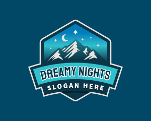 Outdoor Mountain Night logo design