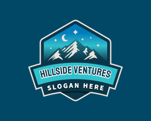 Hillside - Outdoor Mountain Night logo design