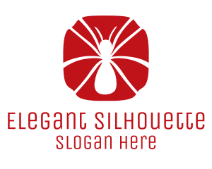 Red Spider Silhouette logo design