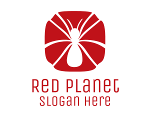 Red Spider Silhouette logo design