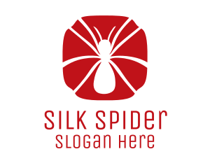 Red Spider Silhouette logo design