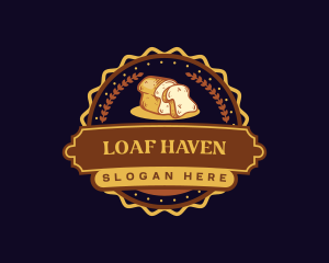 Wheat Bread Bakery Emblem logo design