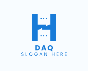 Messaging Letter H Logo