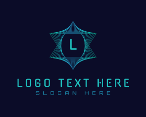Lines - Geometric Lines Star Tech logo design