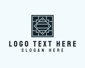 Home Depot Floor Tile logo design