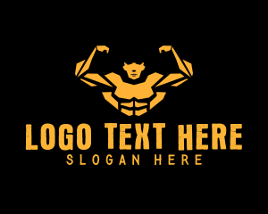 Strong - Body Training Workout logo design