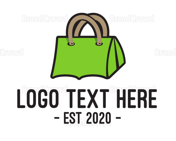 Green Tent Bag Logo