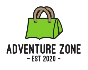 Green Tent Bag logo design