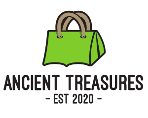 Green Tent Bag logo design