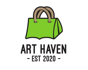 Green Tent Bag logo design