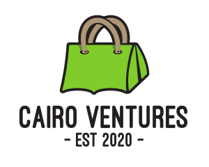 Green Tent Bag logo design