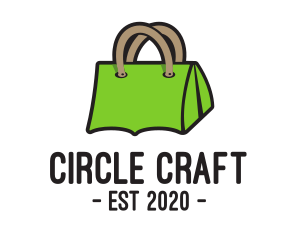 Green Tent Bag logo design