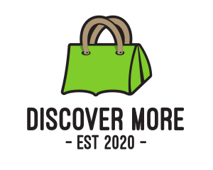 Explore - Green Tent Bag logo design