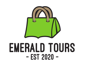 Green Tent Bag logo design